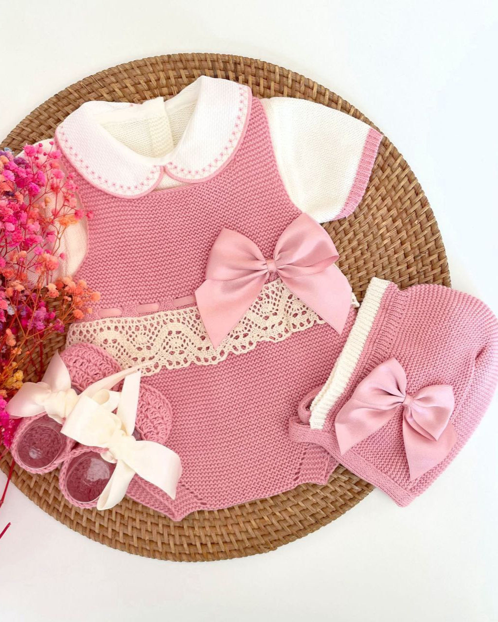 Ranita Romana Rosa Viejo con Beige