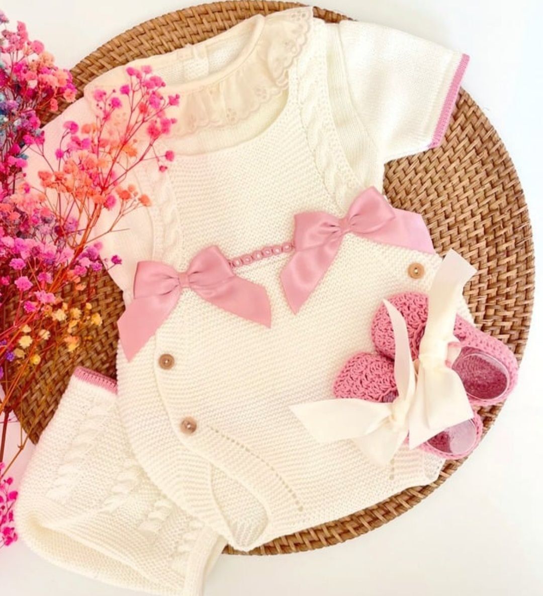 Ranita Paula Beige con Rosa Viejo