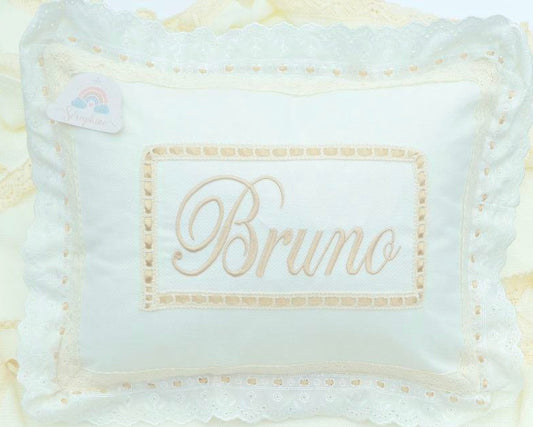 Almohada Beige personalizada para bebé