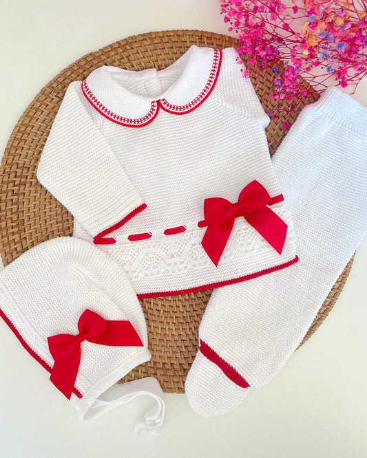 Conjunto Tivoli Blanco con Rojo