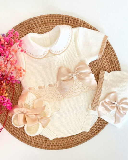 Ranita Romana Beige con Camel