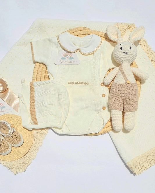 Canastilla de Recibimiento Beige