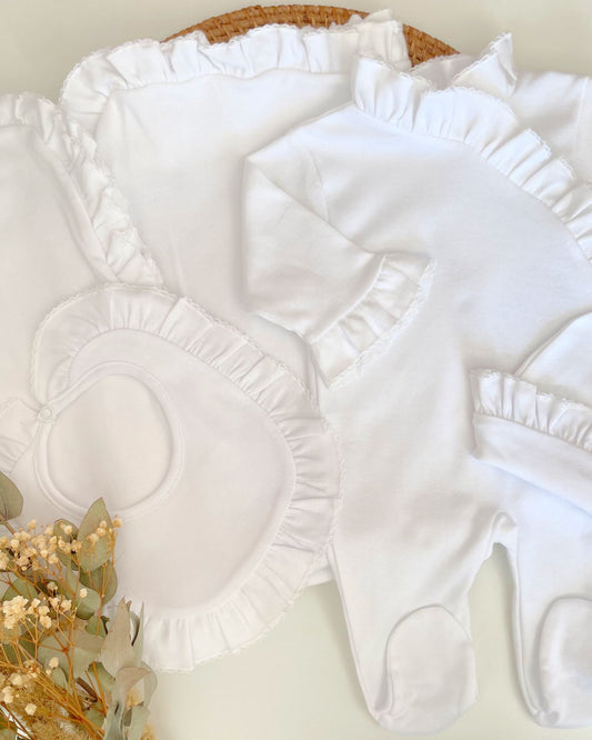 Kit de primera puesta de algodón Blanco
