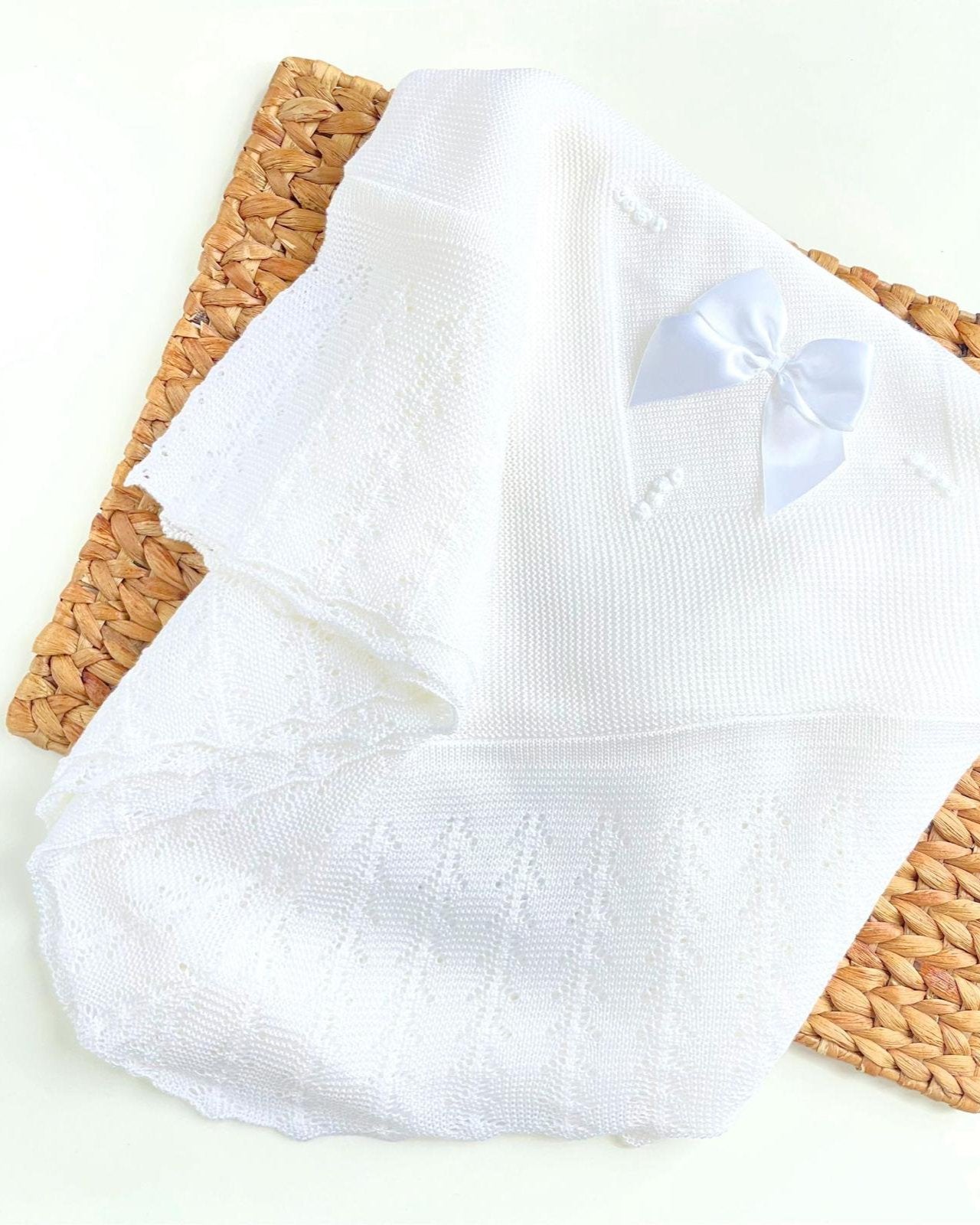 Manta Pétalo Blanca Perle
