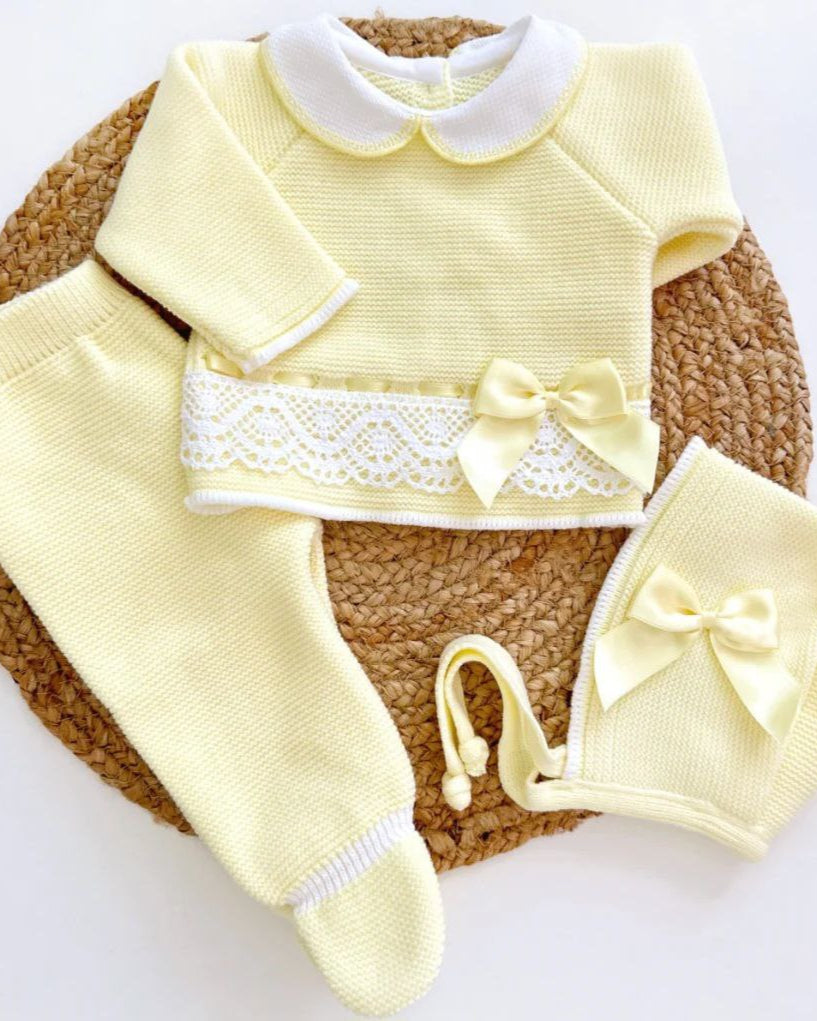 Conjunto Tivoli Amarillo con Blanco