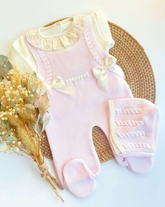 Peto Paula Beige con Rosa