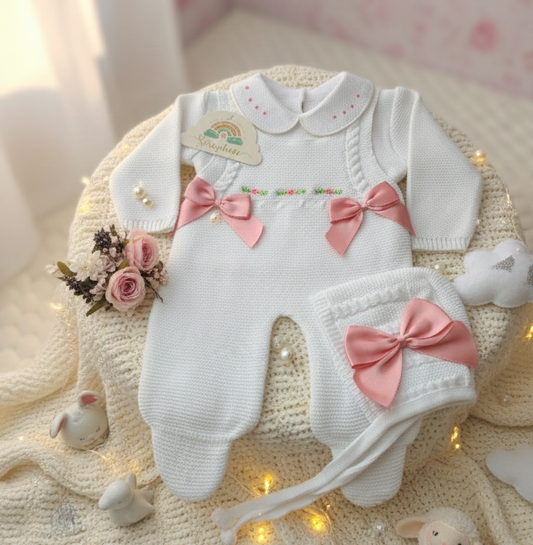 Peto paula blanco y rosa viejo